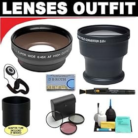 3x Digital Telephoto Professional Series Lens + 0.5x Digital Wide Angle Macro Professional Series Lens + 3 Piece Digital Camera Filter Kit + 6-Piece Deluxe Cleaning Kit + Lens Adapter Tube (If Needed) + Lenspen + Lens Cap Keeper + DB ROTH Micro Fiber Cloth For The Nikon D800, D800E, D4 Digital SLR C