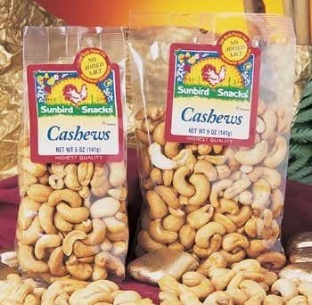 Mister Snacks Cashews Roasted and Salted, 3 Ounces, (Set of 12)