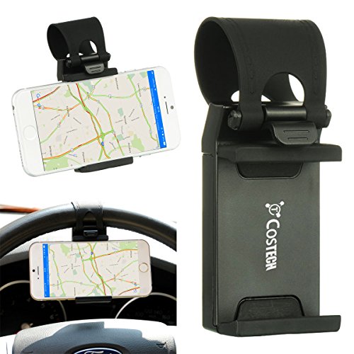 Car mount, costech steering wheel stand gps rubber band holder fo…