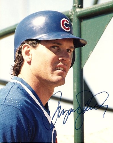 Baseball Hall of Fame Chicago Cubs Ryne Sandberg Signed Autographed 8 x 10 Photograph, Authentic with COA