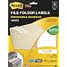 Post-it Filing Labels, 2/3 x 3 7/16 Inches, 30 per Sheet, Five Sheets per Pack (2100-L)