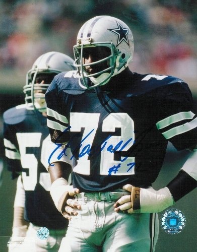 Ed ''TOO TALL'' Jones Dallas Cowboys Autographed/Hand Signed 8x10 Photo
