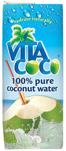 Vita Coco 100% Pure Coconut Water, 33.8 Ounce Boxes (Pack of 6)
