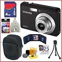 Samsung SL102 10.2 MP Digital Camera Black + 4GB Accessory Bundle