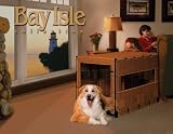 Midwest Bay Isle Wicker-Style Dog Crate, Large