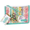 Debbie Macomber Floral Striped See-Through Bag