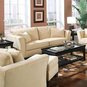 Park Place Contemporary Velvet Sofa with Wooden Frame Park Place Contemporary Velvet Sofa with Wooden Frame