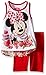 Disney Girls' 2 Piece Minnie Mouse Hi-lo Bike Short Set