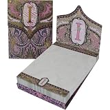 I Monogram Punch Studio Paisley 75-Page mini notepad - magnetic closure jewel on tab