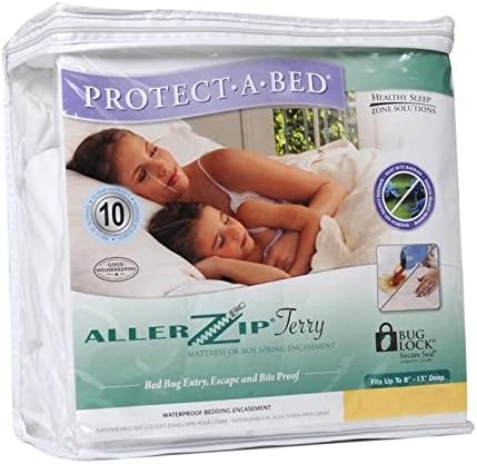AllerZip Waterproof Bed Bug Proof Zippered Bedding Encasement, King DEEP Size (Fits 11 - 18 in. H)