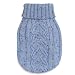 Zack & Zoey Acrylic Dublin Knit Dog Sweater, Small, Blue