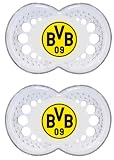 Produkt-Bild: MAM 708410 - Original Schnuller, Football, Bundesliga: Borussia Dortmund, 16-36 Monate, Silikon