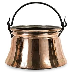 9 Turkish-Inspired Antique Copper Planter Bucket by 