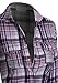 Women's Classic Collar Button Down Long Sleeve Lightweight Cotton Plaid Shirt