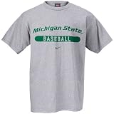 Nike Michigan State Spartans Ash Baseball T-shirt