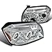 Dodge Magnum Dual Halo Led Chrome Clear Projector Head Lights