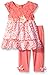 Nannette Baby Girls' Little 2 Piece Printed Chiffon Top and Legging