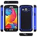 Galaxy Avant Case, LK [Shock Absorption] Drop Protection Hybrid Dual Layer Armor Defender Protective Case Cover for Samsung Galaxy Avant (Blue)
