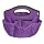 Find It Supply Caddy, 8.75 x 12 Inches, Canvas, 6 Pockets, 6 Compartments, 10 Storage Loops, Purple (FT07203)