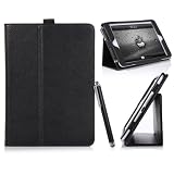 ATC Apple iPad Mini 7.9 Inch Auto Wake / Sleep Smart Cover Leather Case With Stylus (Black)