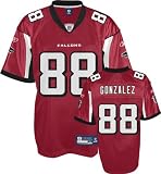 Tony Gonzalez Jersey: Reebok Red Replica #88 Atlanta Falcons Jersey - Medium