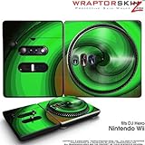DJ Hero Skin Alecias Swirl 01 Green fits Nintendo Wii DJ Heros (DJ HERO NOT ....