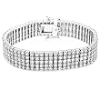 Sterling Silver .925 Stamp Hypoallergenic Nickel Free Colorless Cubic Zirconia Tennis Bracelet