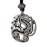 Beowulf Dragon Pendant Gothic Necklace Renaissance Warrior Protection Jewelry