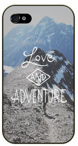 Mountains, Love and adventure - Adventurer iPhone 5 5s Black plastic case