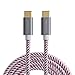 CableCreation USB C Cable 10FT 60W USB C to USB C Fast Charging Cable USB Type-C to C Cable Braided 3A 60W 480Mbps Data for MacBook Pro Air iPad Air Pro Galaxy S22 Ultra S21 S20+ Pixel 4/5 etc. 3m Red