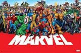 Marvel Comics Poster ~ + FREE Poster Glue Dots To Hang It Up! ~ Superheroes Celebration ~ Official Marvel Merch ~ 22x34