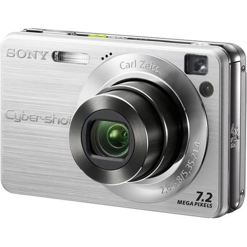 Sony Cybershot DSCW120 7.2MP Digital Camera with 4x Optical Zoom with Super Steady Shot (Silver)