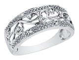 Diamond Antique Vintage Band in 14K White Gold