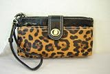 Leopard Print Wristlet Handbag/Purse ~ Black Trim 51%2BDR7CQVRL. SL160 Leopard Print Wristlet Handbag/Purse ~ Black Trim