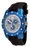 Corvette #CR281-CIPBL Men's Stingray Series Black Silicone Strap Chronograpgh Watch