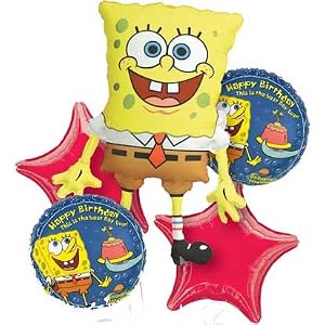 SpongeBob Balloon Bouquet