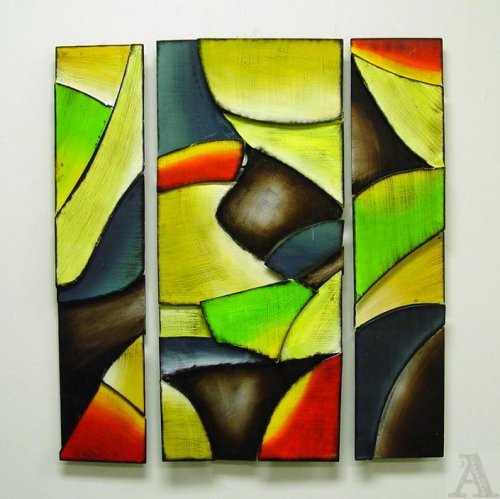 Metal Tin Mantle Modern Contemporary Abstract Wall Art