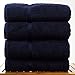 Chakir Turkish Linens Premium Cotton Absorbent Turkish Towels (Bath Towel - Set of 4, Navy Blue)