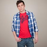 Soul Cal Long Sleeve Dicaprio Check Shirt - White - Mens