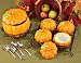 7 - Pc. Ceramic Pumpkin Serving Set