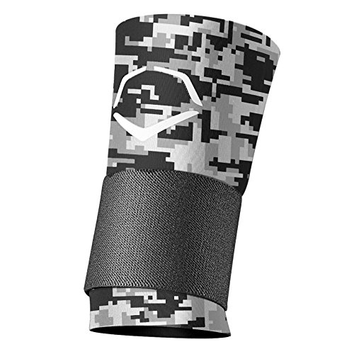 EvoShield MLB Wrist with Strap Digital Camouflage, Black/Grey, Small