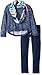 Kensie Girls' Off The Shoulder Sweater with Infinity Scarf and Stretch Denim Jean