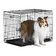 Midwest iCrate Double-Door Folding Metal Dog Crate, 30 Inches by 19 Inches by 21 Inches