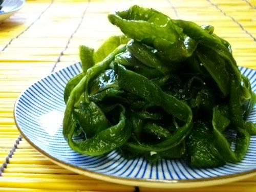 【送料無料】 こだわりの有明海産！　島原産塩蔵くきわかめ　３５０ｇ 【メール便送料無料】