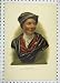 Antique Colour Print Portrait Colley Cibber Roubillac