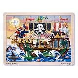 Melissa & Doug Deluxe Wooden 48-Piece Jigsaw Puzzle - Pirates