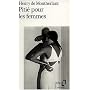 Piti� pour les femmes de Henry de Montherlant