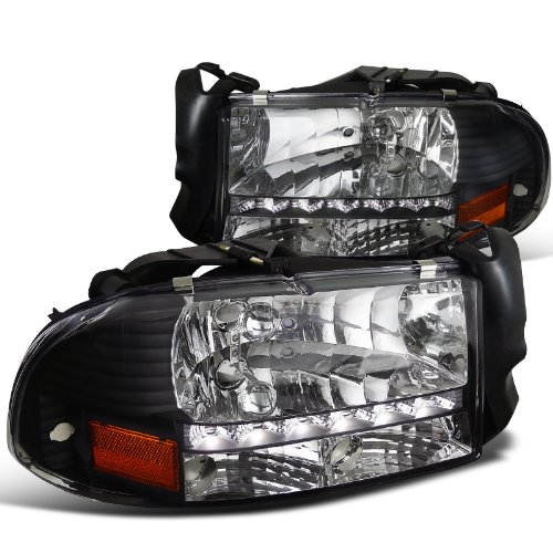 Dodge Dakota/ Durango Slt Led Headlights Black Left + Right