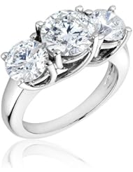Three-Stone Diamond Ring 4ctw