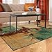 Mohawk Home Strata Aqua FusionPrinted Rug, 8'x10', Aqua